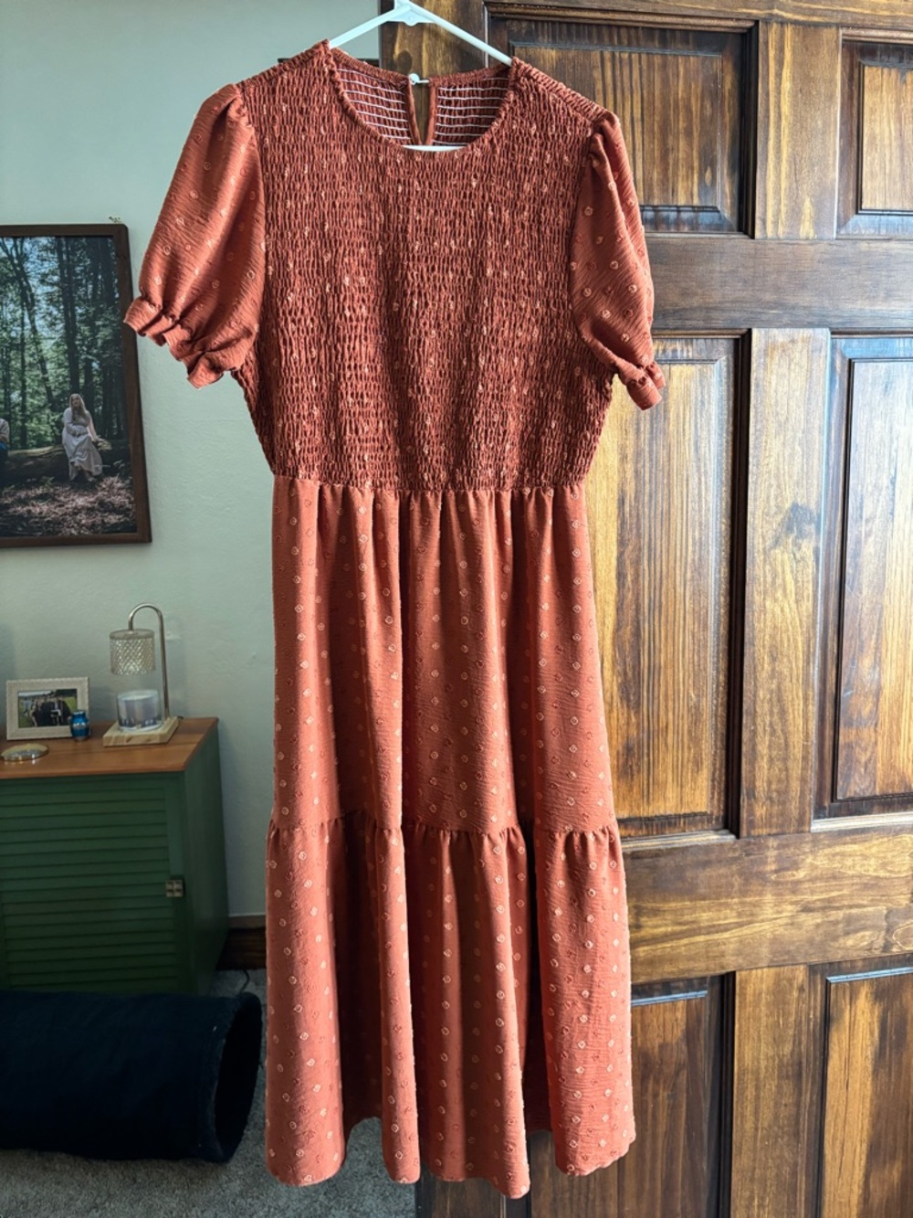 Shein Textured Dot Maxi Dress